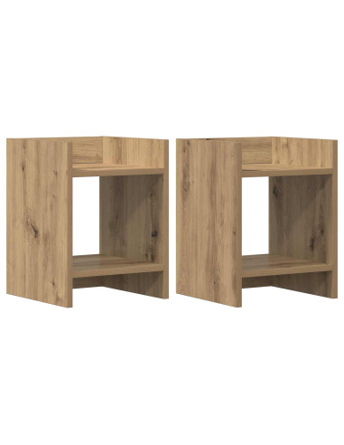 Supporto per piante 2 pcs Rovere Artigianale 30 x 30 x 40 cm