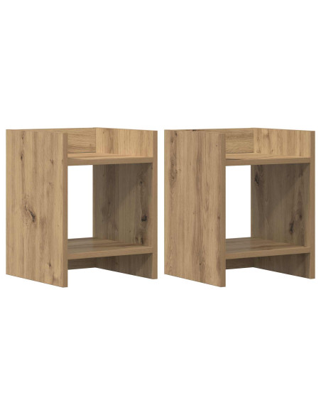 Supporto per piante 2 pcs Rovere Artigianale 30 x 30 x 40 cm
