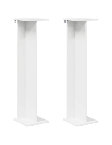 Supporto per piante 2 pcs Bianco 25 x 25,5 x 100,5 cm