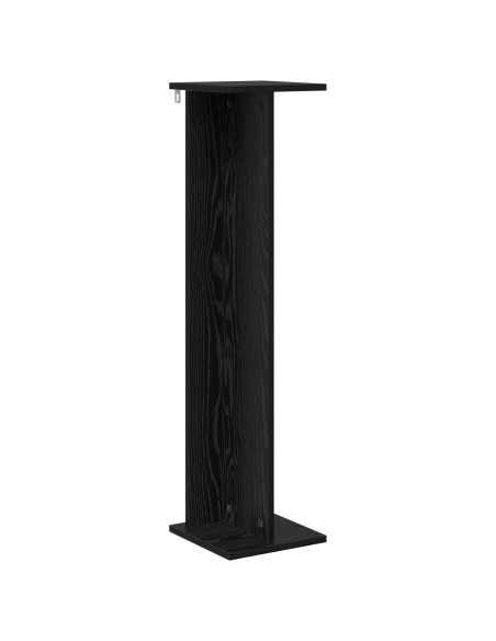 Supporto per piante Rovere Nero 25 x 25,5 x 100,5 cm