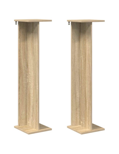 Supporto per piante 2 pcs Rovere Sonoma 25 x 25,5 x 100,5 cm