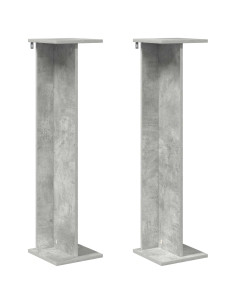 Supporto per piante 2 pcs Grigio Cemento 25 x 25,5 x 100,5 cm 2