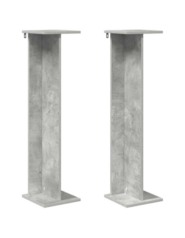 Supporto per piante 2 pcs Grigio Cemento 25 x 25,5 x 100,5 cm