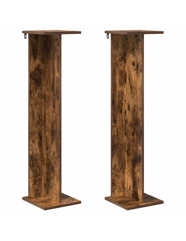 Supporto per piante 2 pcs Quercia Affumicata