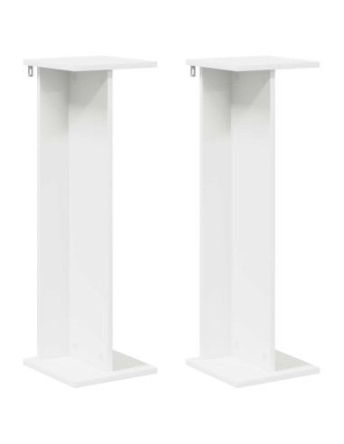 Supporto per piante 2 pcs Bianco 25 x 25,5 x 80,5 cm