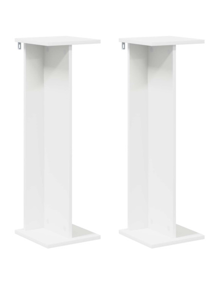 Supporto per piante 2 pcs Bianco 25 x 25,5 x 80,5 cm