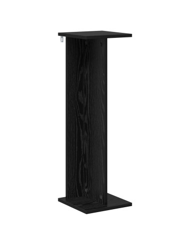 Supporto per piante Rovere Nero 25 x 25,5 x 80,5 cm