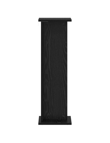 Supporto per piante Rovere Nero 25 x 25,5 x 80,5 cm
