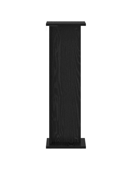 Supporto per piante Rovere Nero 25 x 25,5 x 80,5 cm