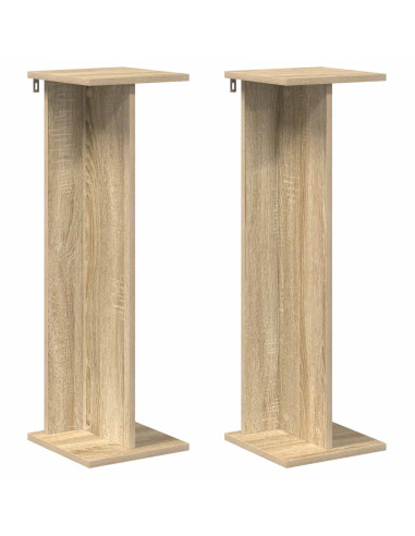 Supporto per piante 2 pcs Rovere Sonoma 25 x 25,5 x 80,5 cm