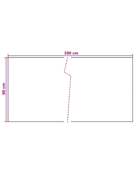Schermo da balcone Grigio Scuro 300 x 90 cm polyrattan