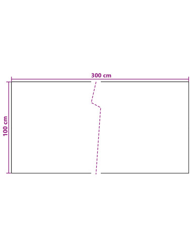 Schermo da balcone Grigio Scuro 300 x 100 cm polyrattan