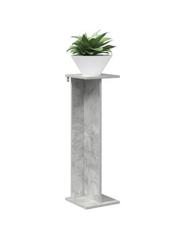 Supporto per piante 2 pcs Grigio Cemento 25 x 25,5 x 80,5 cm