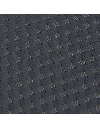 Schermo da balcone Grigio Scuro 400 x 90 cm polyrattan