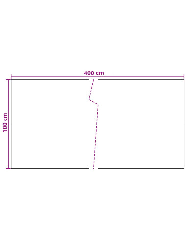 Schermo da balcone Grigio Scuro 400 x 100 cm polyrattan