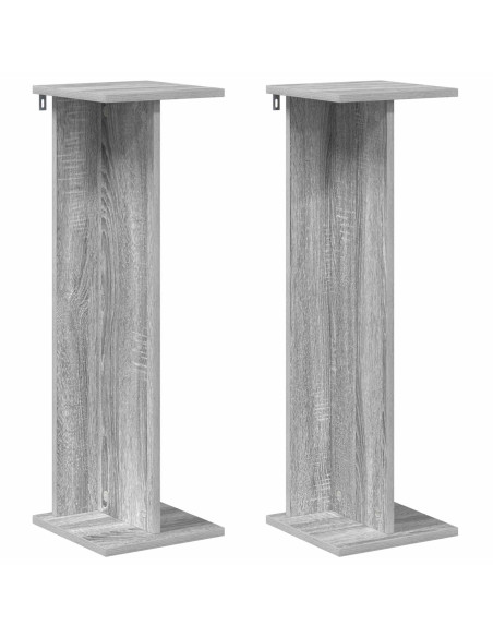 Supporto per piante 2 pcs Sonoma grigia 25 x 25,5 x 80,5 cm