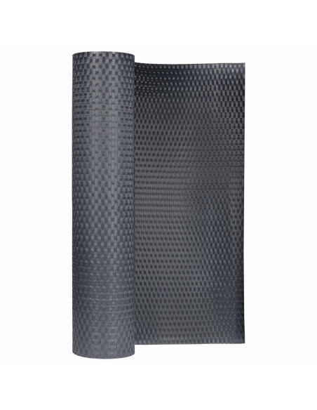 Schermo da balcone Grigio Scuro 500 x 90 cm polyrattan