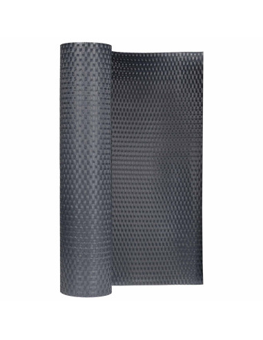 Schermo da balcone Grigio Scuro 500 x 100 cm polyrattan
