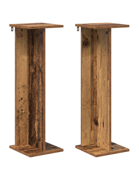 Supporto per piante 2 pcs Legno vecchio 25 x 25,5 x 80,5 cm