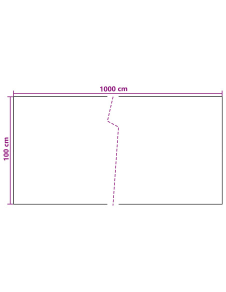 Schermo da balcone Grigio Scuro 1000 x 100 cm polyrattan