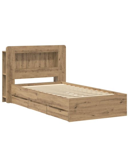 Telaio del letto con storage Rovere Artigianale 80 x 200 cm