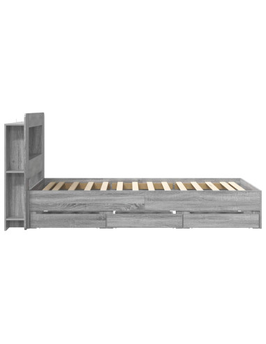Telaio del letto con storage Sonoma grigio 80 x 200 cm