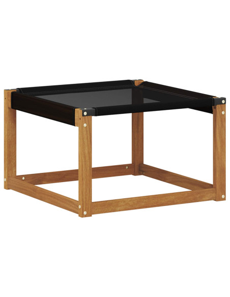 Set di divani da esterno con cuscino 8 pcs Naturale e Nero