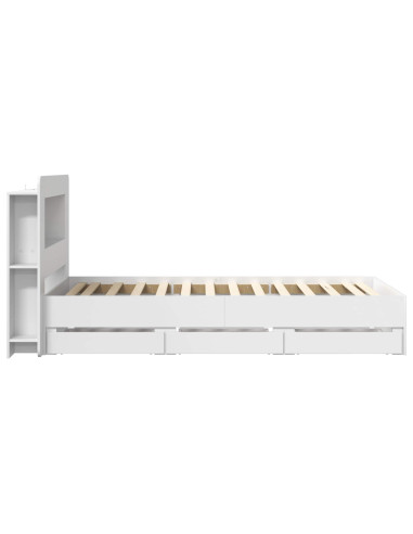 Telaio del letto con storage con cassetto Bianco 80 x 200 cm