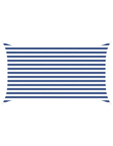 Vela da ombra solare Blu e Bianco 3,5 x 2 m
