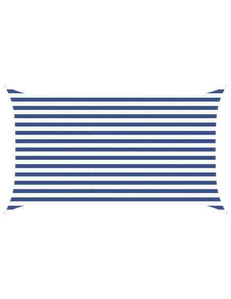 Vela da ombra solare Blu e Bianco 3,5 x 2 m