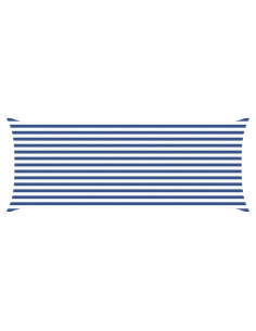 Vela da ombra solare Blu e Bianco 5 x 2 m 2