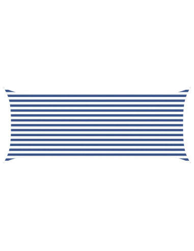 Vela da ombra solare Blu e Bianco 5 x 2 m
