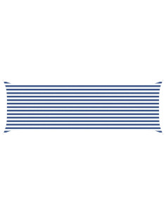 Vela da ombra solare Blu e Bianco 6 x 2 m 2
