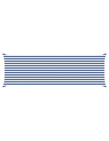 Vela da ombra solare Blu e Bianco 6 x 2 m