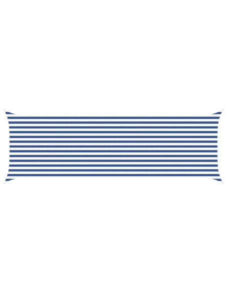 Vela da ombra solare Blu e Bianco 6 x 2 m