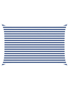 Vela da ombra solare Blu e Bianco 4 x 2,5 m 2