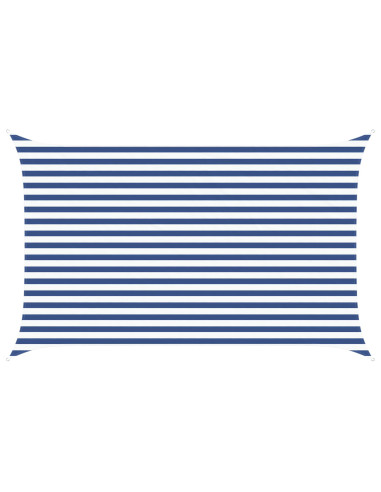 Vela da ombra solare Blu e Bianco 4 x 2,5 m