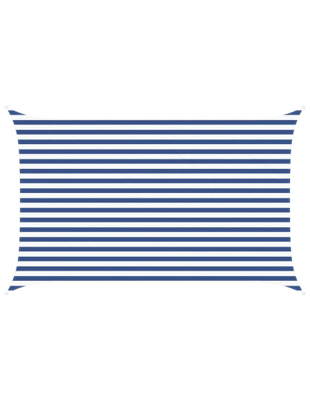 Vela da ombra solare Blu e Bianco 4 x 2,5 m
