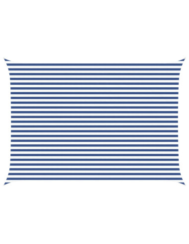 Vela da ombra solare Blu e Bianco 5 × 3,5 m
