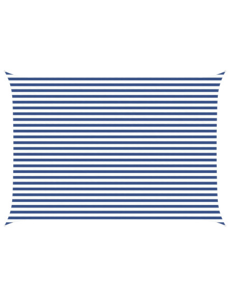 Vela da ombra solare Blu e Bianco 5 × 3,5 m