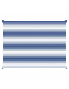 Vela da ombra solare Blu e Bianco 8 x 6 m 2