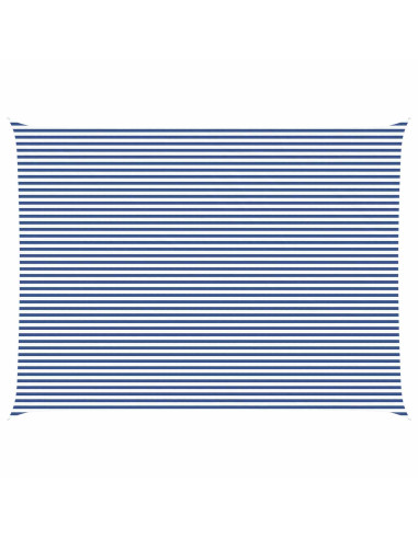 Vela da ombra solare Blu e Bianco 8 x 6 m