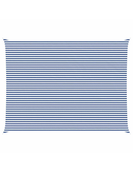 Vela da ombra solare Blu e Bianco 8 x 6 m