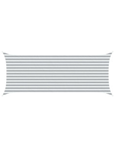 Vela da ombra solare Grigio chiaro e bianco 5 x 2 m 2