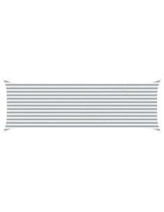 Vela da ombra solare Grigio chiaro e bianco 6 x 2 m 2