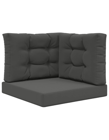 Cuscino per divano da esterno 3 pcs Antracite Poliestere