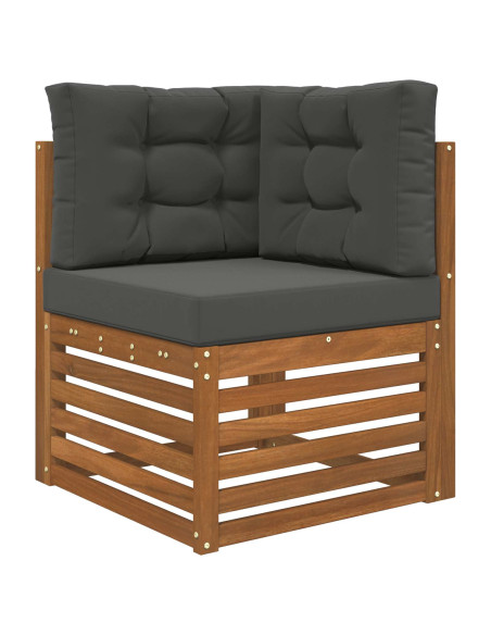Cuscino per divano da esterno 3 pcs Antracite Poliestere