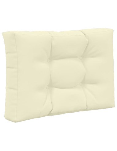 Cuscino per divano da esterno 3 pcs Crema Poliestere