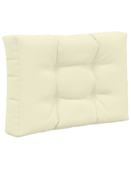 Cuscino per divano da esterno 3 pcs Crema Poliestere