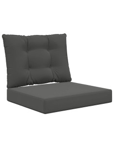 Cuscino per divano da esterno 2 pcs Antracite Poliestere 2